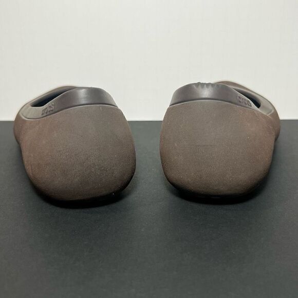 Womens CROCS Dark Brown Slip On Ballet Flats / Size 7 - Picture 5 of 9